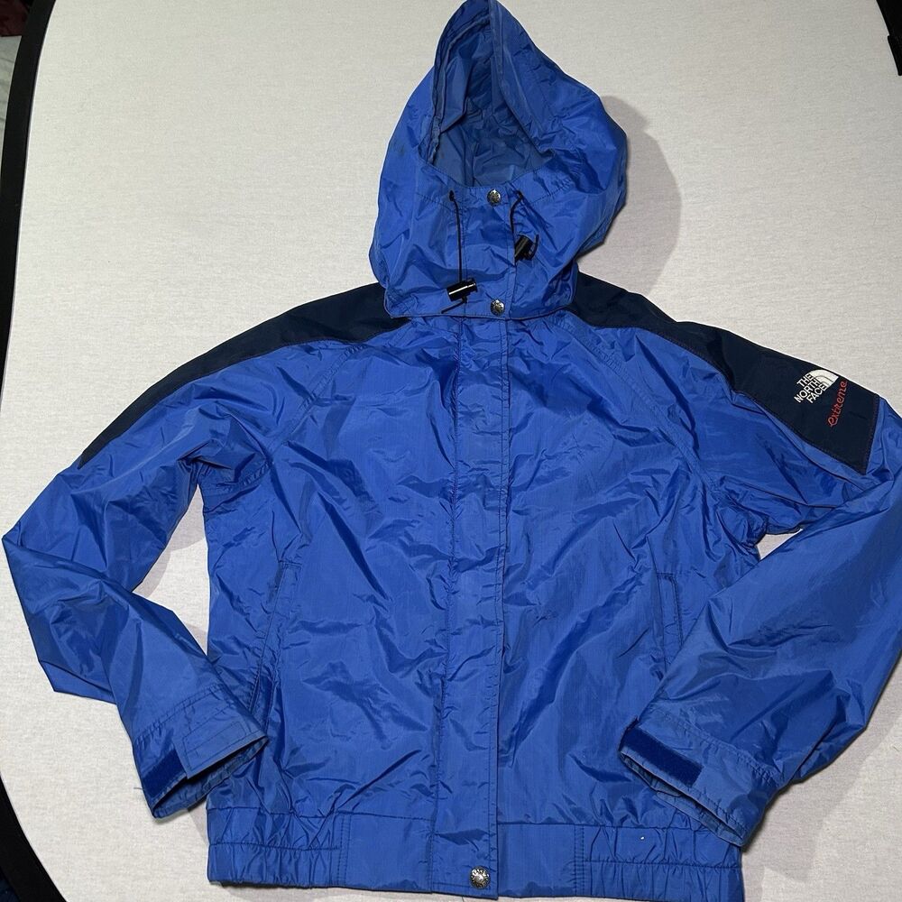 Vintage 90s The North Face Extreme Gore Tex Jacket Women’s Size 10 Blue Hooded